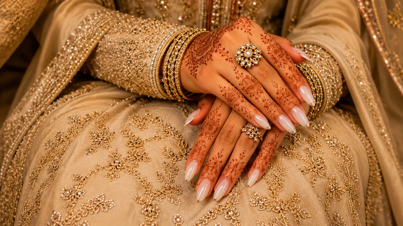 Luxury Bridal Nail Extension Services at Pressiano Nails Company in Vaishali Ghaziabad
