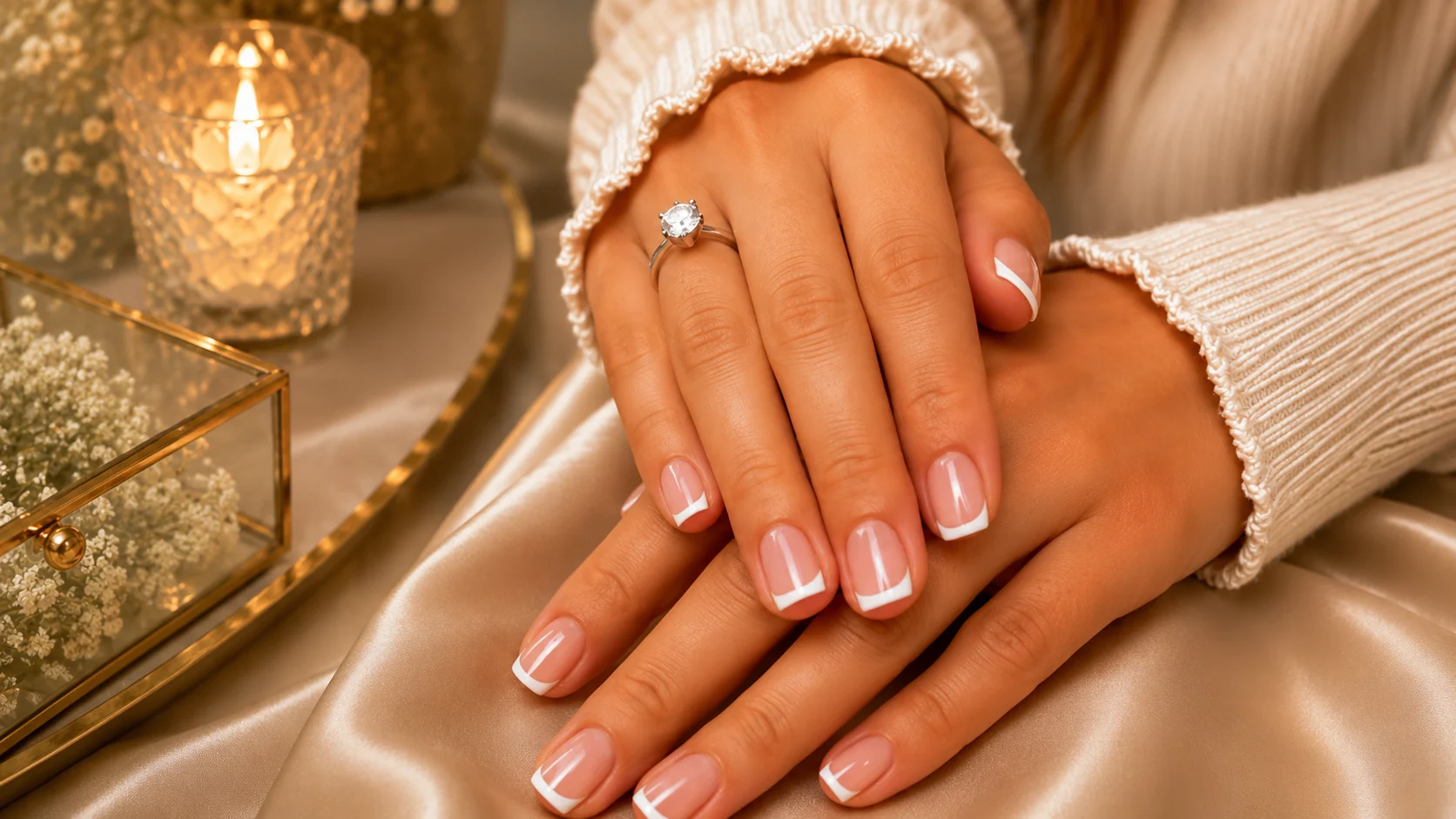 Premium French Nail Extension Services at Pressiano Nails Company in Vaishali Ghaziabad