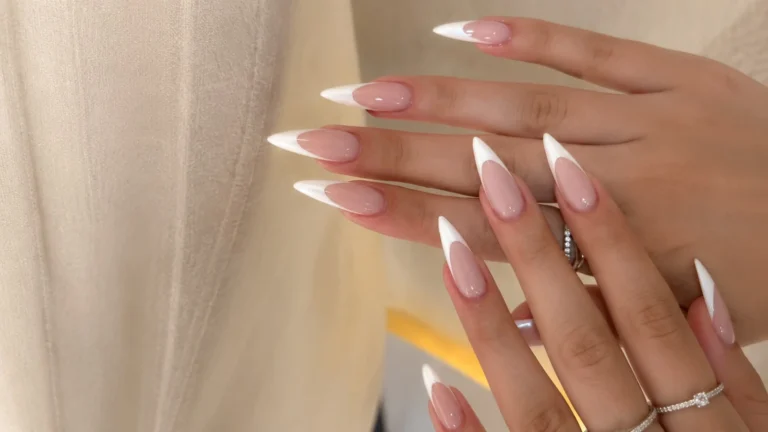 Stiletto Shape Nail Extensions at Pressiano Nails Company in Vaishali Ghaziabad